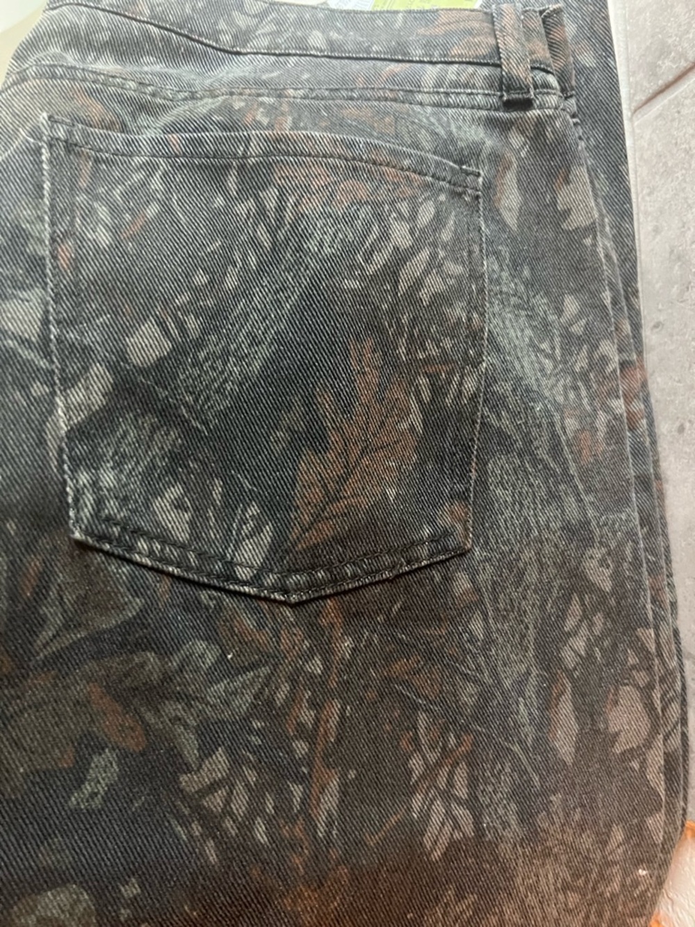 Women’s Maple Camo Wide Leg Denim